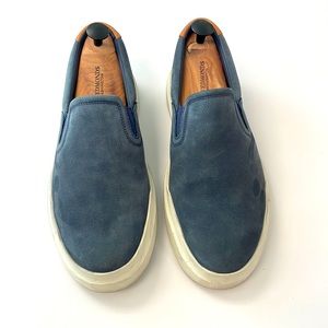 Cole Haan Grand: Blue Suede Slip-On: Size 9.5. Only worn twice!